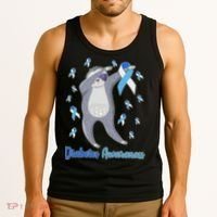 Diabetes Awareness Dabbing Sloth Tank Top thumb 3