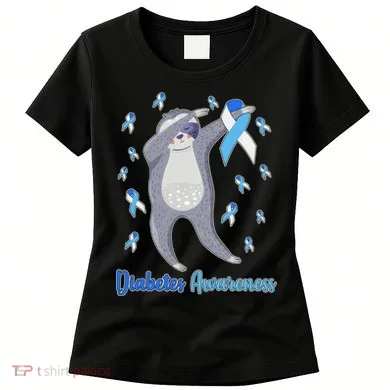 Diabetes Awareness Dabbing Sloth Women's T-Shirt