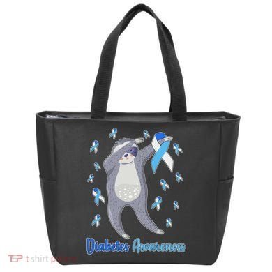 Diabetes Awareness Dabbing Sloth Tote Bag