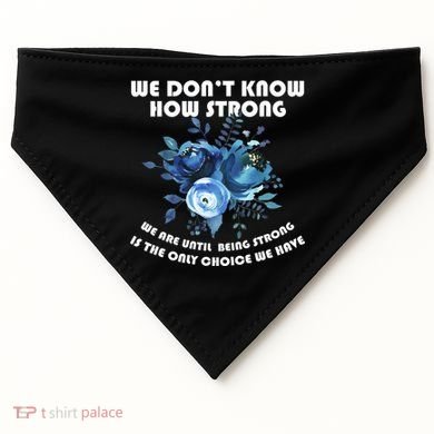 Diabetes Awareness Florial USA-Made Doggie Bandana