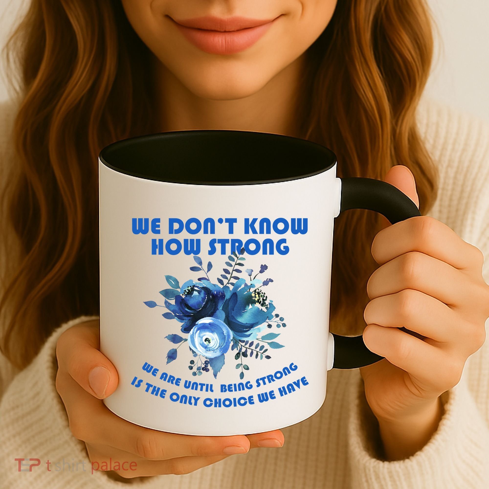 Diabetes Awareness Florial Coffee Mug