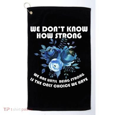 Diabetes Awareness Florial Golf Towel
