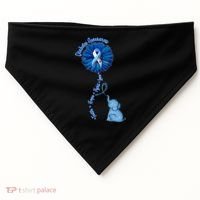 Diabetes Awareness Flower Elephant USA-Made Doggie Bandana thumb 0