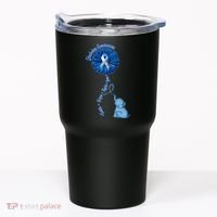 Diabetes Awareness Flower Elephant Tumbler thumb 0