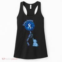 Diabetes Awareness Flower Elephant Women's Tank Top thumb 0