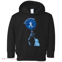 Diabetes Awareness Flower Elephant Toddler Hoodie thumb 0