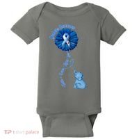 Diabetes Awareness Flower Elephant Baby Bodysuit thumb 0