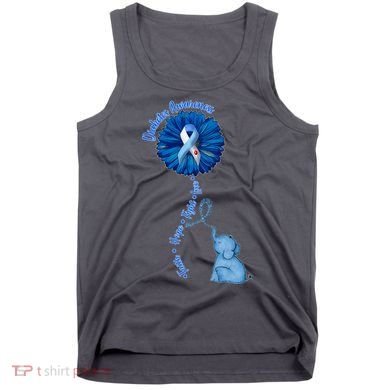 Diabetes Awareness Flower Elephant Tank Top
