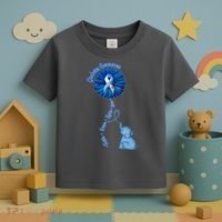 Diabetes Awareness Flower Elephant Toddler T-Shirt thumb 3