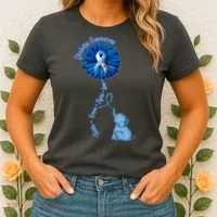 Diabetes Awareness Flower Elephant Women's T-Shirt thumb 2