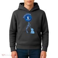 Diabetes Awareness Flower Elephant Kids Hoodie thumb 4