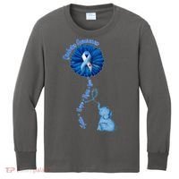Diabetes Awareness Flower Elephant Kids Long Sleeve Shirt thumb 0