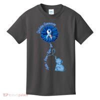 Diabetes Awareness Flower Elephant Kids T-Shirt thumb 0