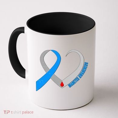 Diabetes Awareness Heart Coffee Mug