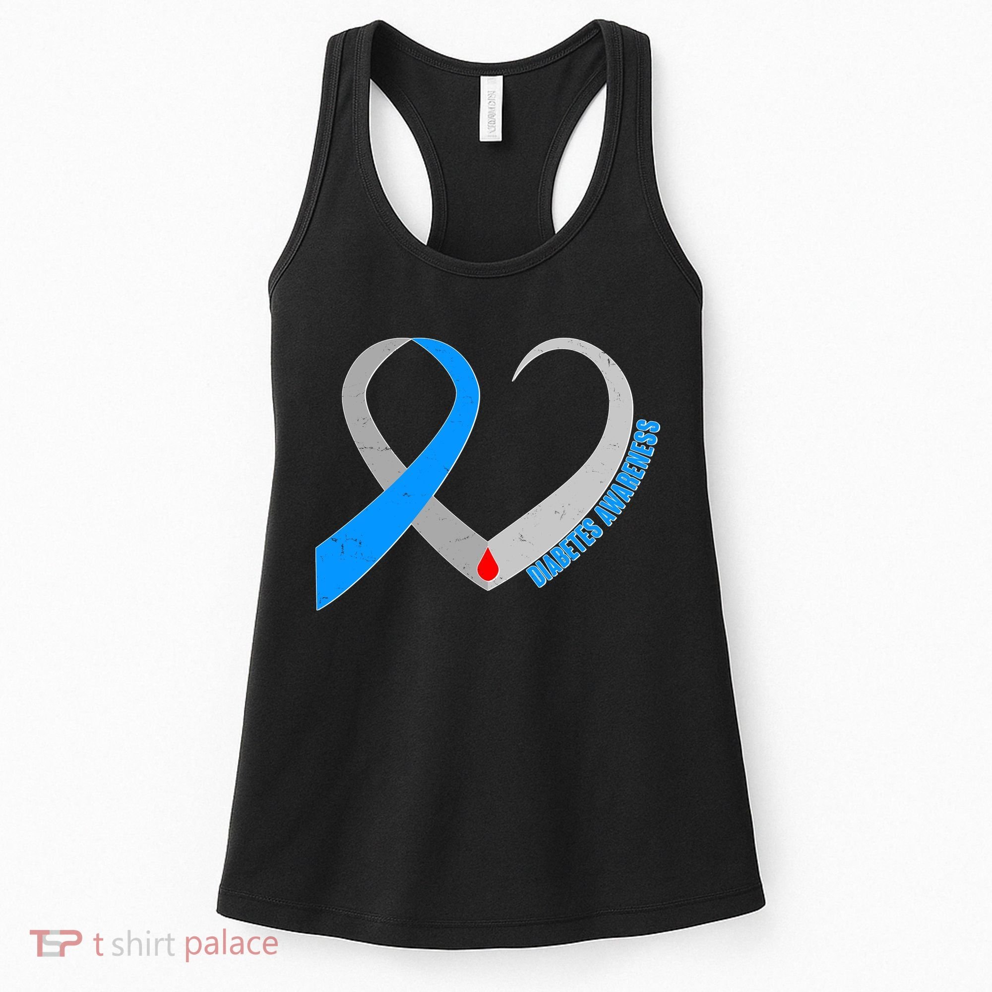 Diabetes Awareness Heart Women's Tank Top