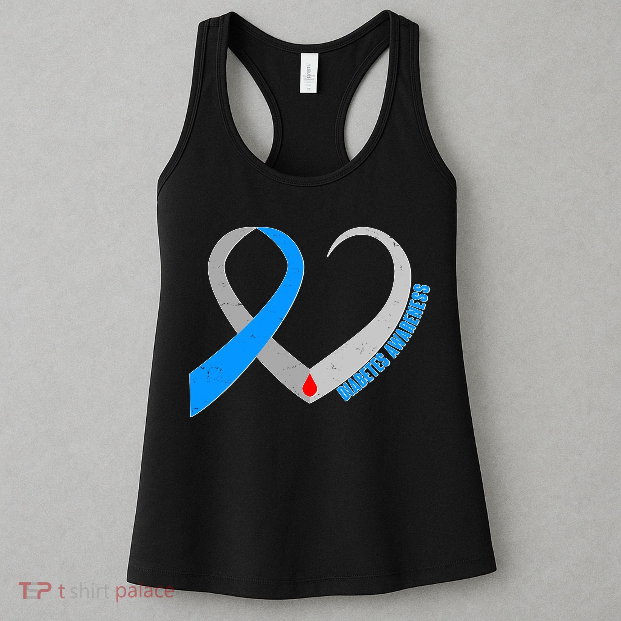 Diabetes Awareness Heart Women's Tank Top