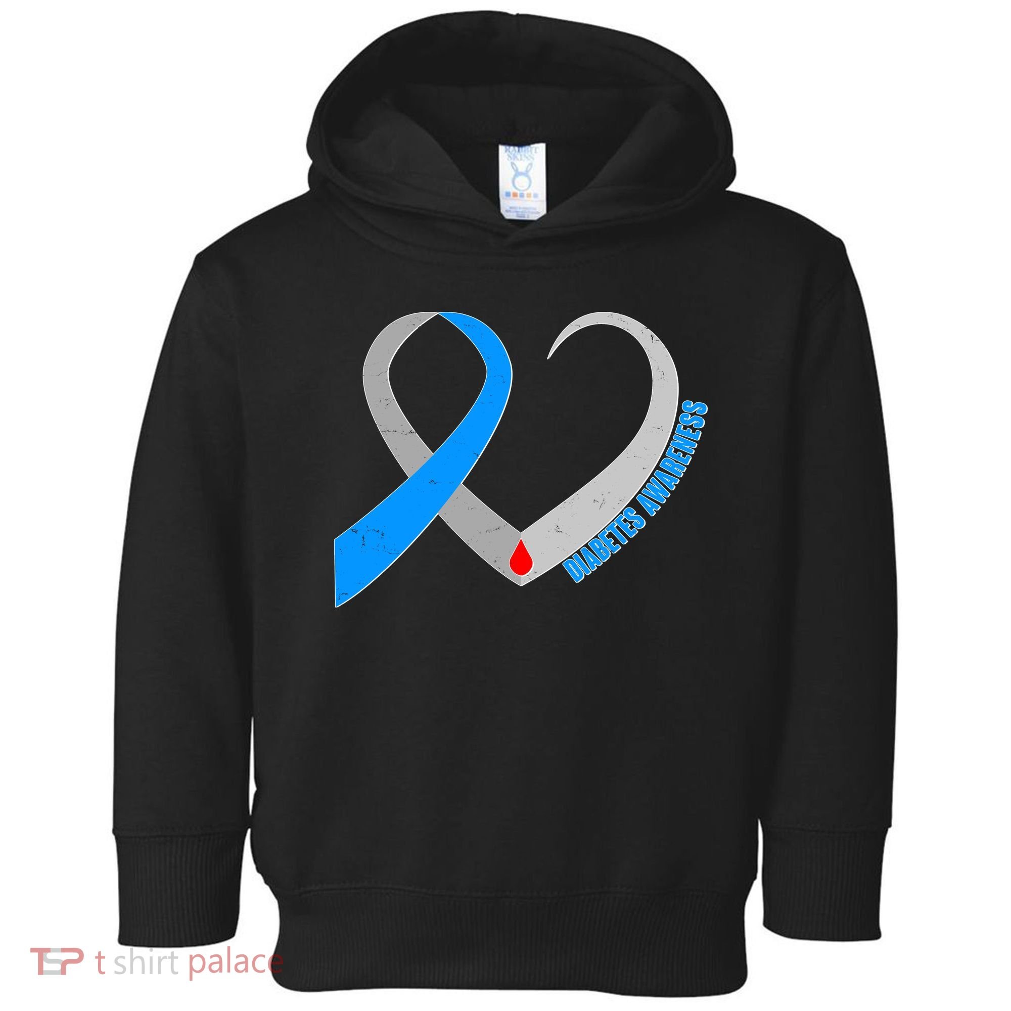 Diabetes Awareness Heart Toddler Hoodie