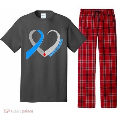 Diabetes Awareness Heart Pajama Set