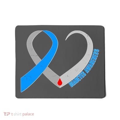 Diabetes Awareness Heart Mousepad