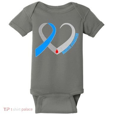 Diabetes Awareness Heart Baby Bodysuit