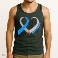 Diabetes Awareness Heart Tank Top thumb 3