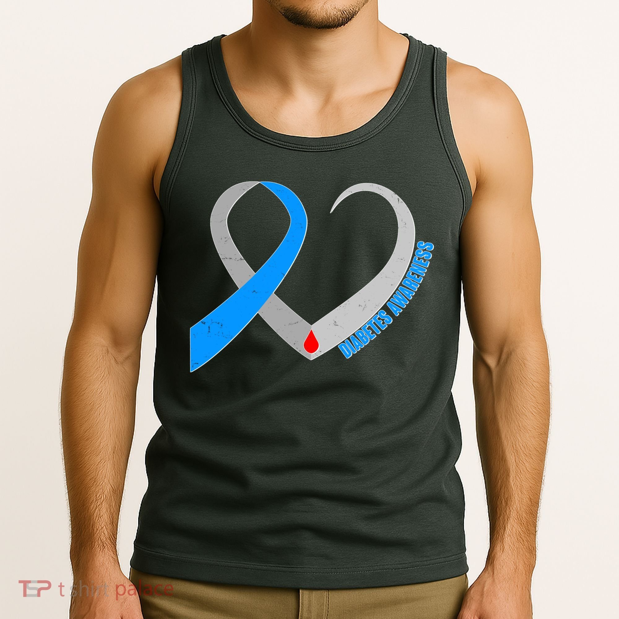 Diabetes Awareness Heart Tank Top