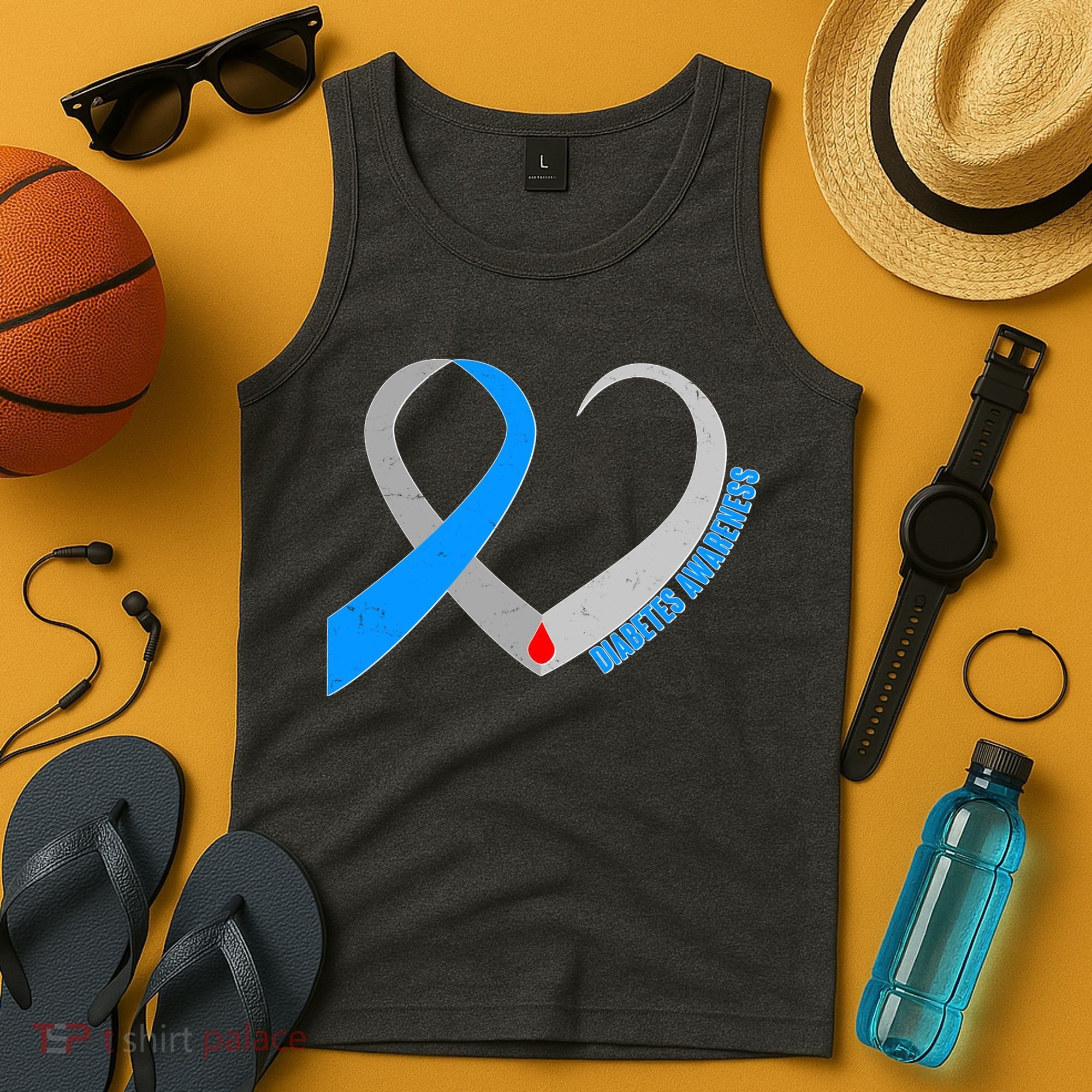 Diabetes Awareness Heart Tank Top