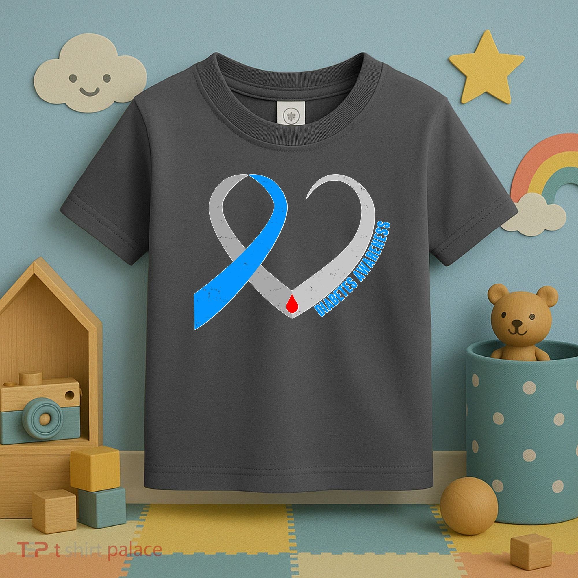 Diabetes Awareness Heart Toddler T-Shirt