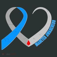 Diabetes Awareness Heart Women's T-Shirt thumb 6