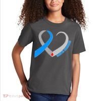 Diabetes Awareness Heart Kids T-Shirt thumb 2