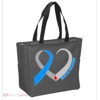 Diabetes Awareness Heart Tote Bag thumb 2