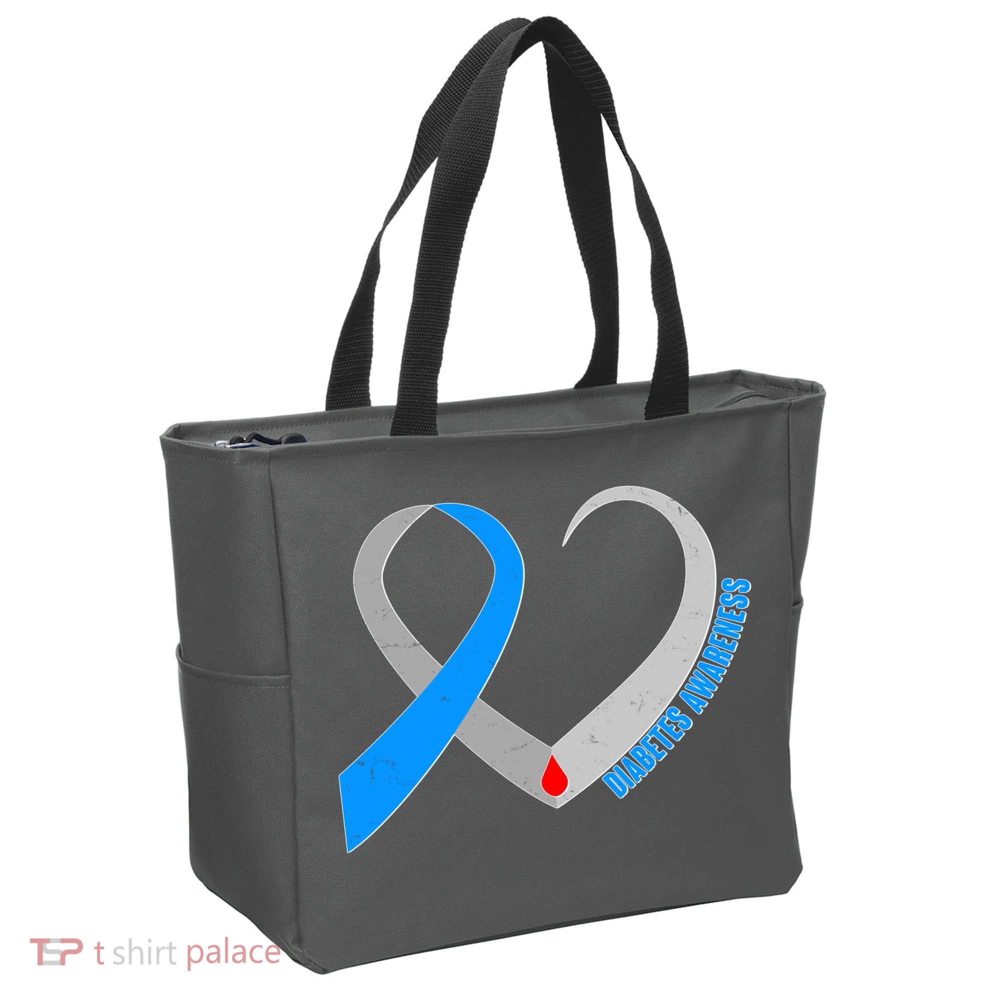 Diabetes Awareness Heart Tote Bag