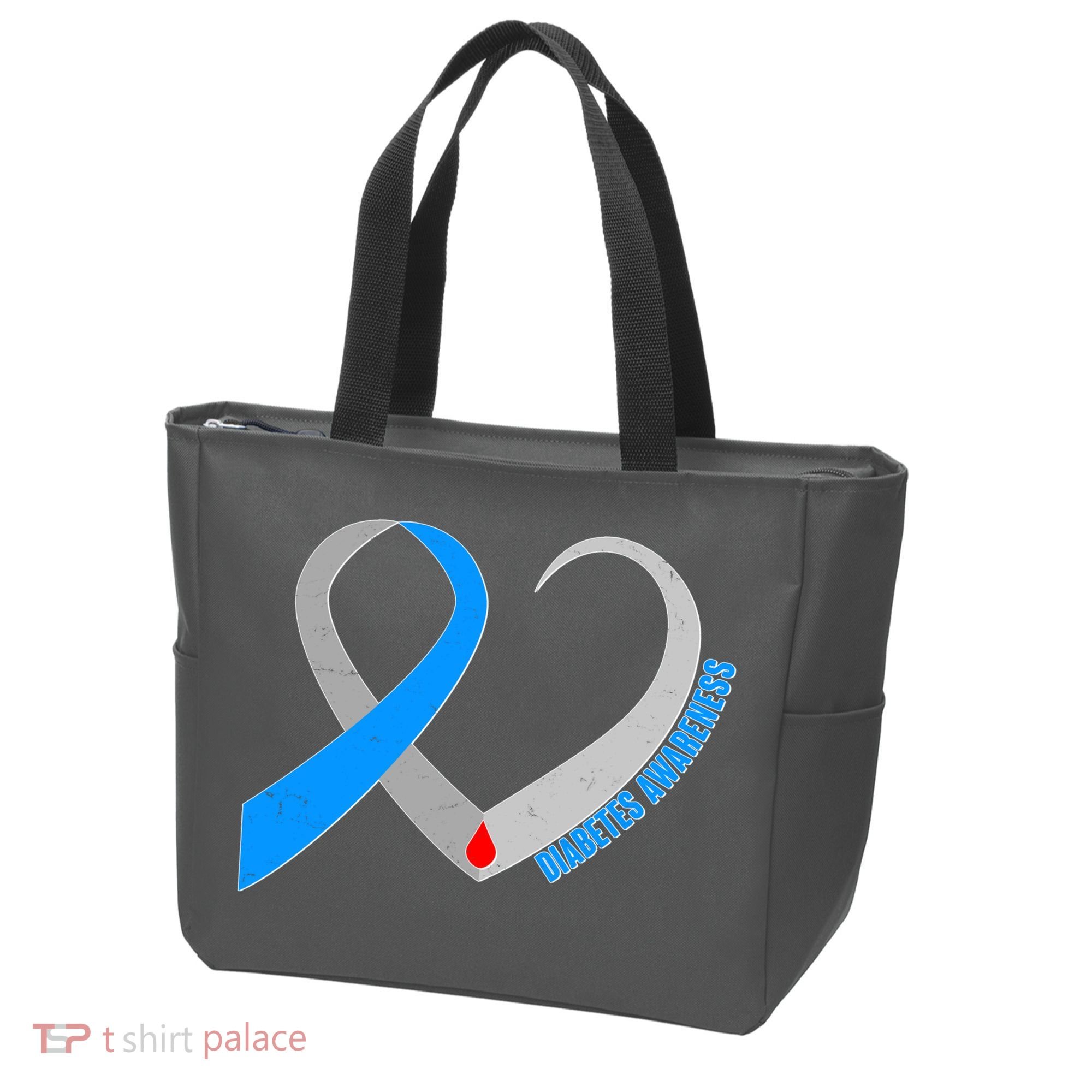 Diabetes Awareness Heart Tote Bag