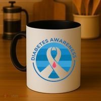 Diabetes Awareness Symbol Coffee Mug thumb 4