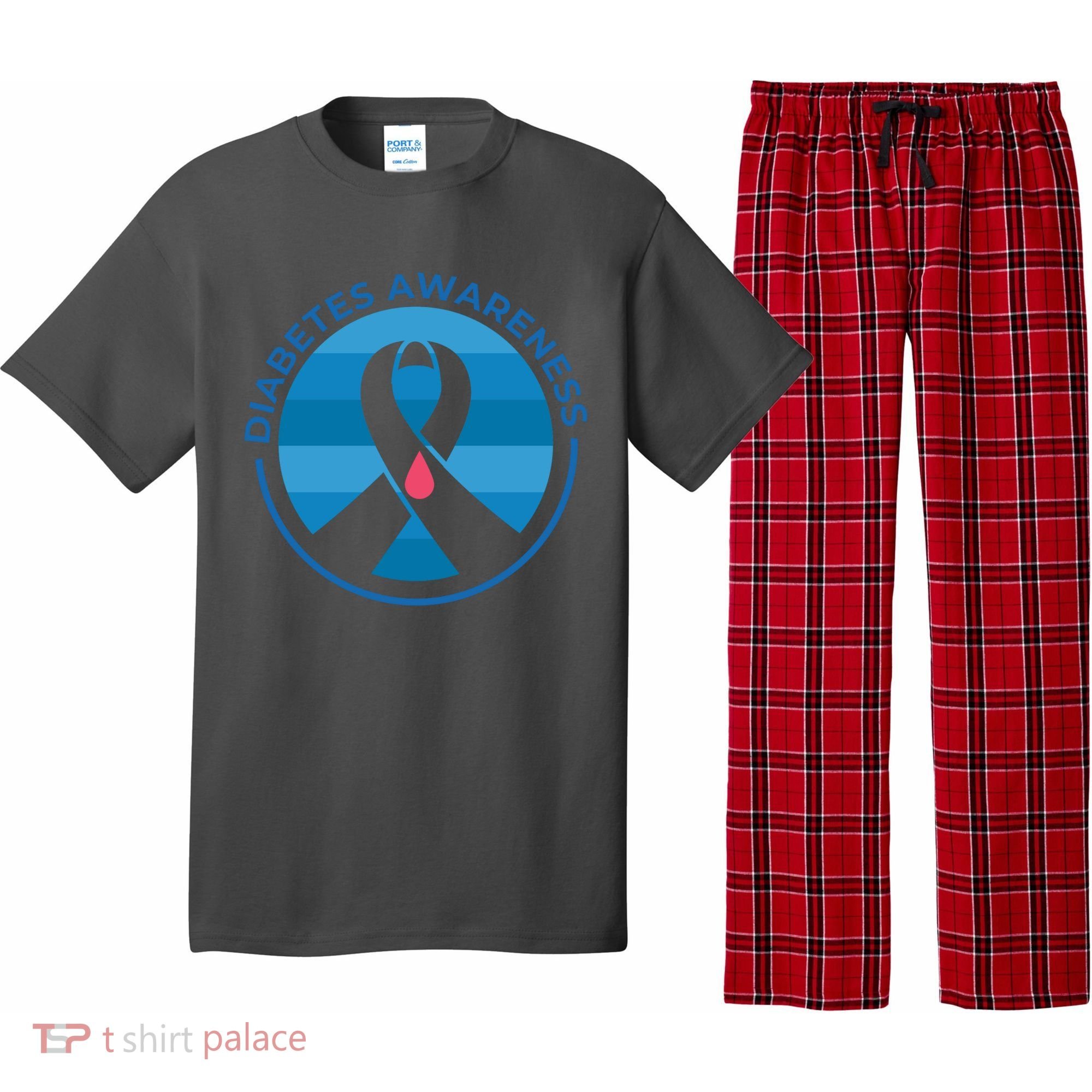 Diabetes Awareness Symbol Pajama Set