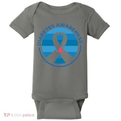 Diabetes Awareness Symbol Baby Bodysuit