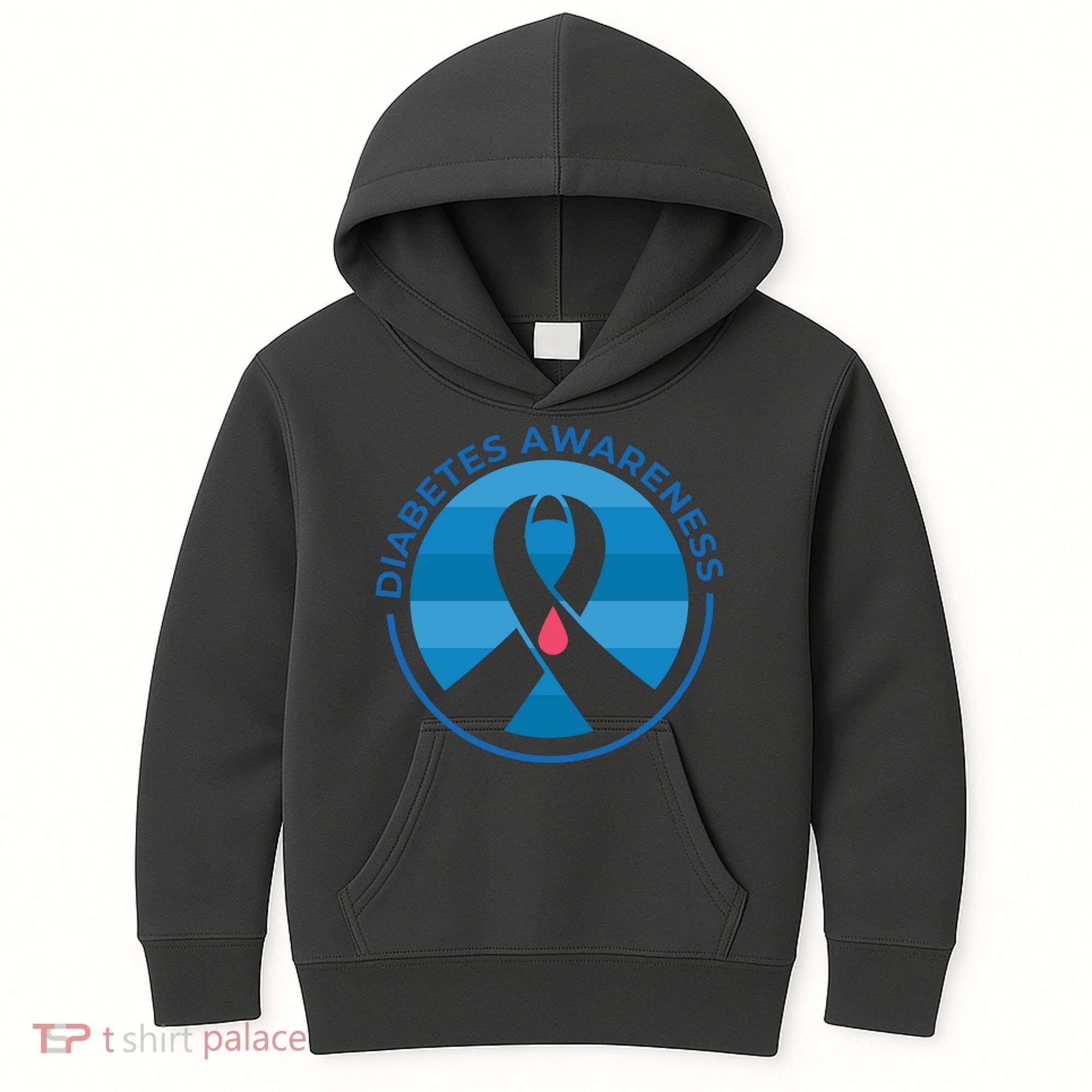 Diabetes Awareness Symbol Kids Hoodie