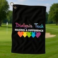 Dialysis Tech Making A Difference Golf Towel thumb 1