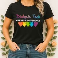 Dialysis Tech Making A Difference Women's T-Shirt thumb 2