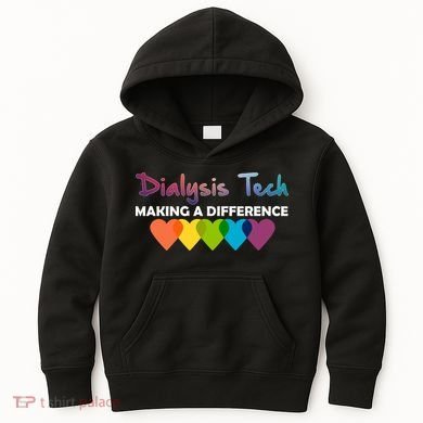 Dialysis Tech Making A Difference Kids Hoodie