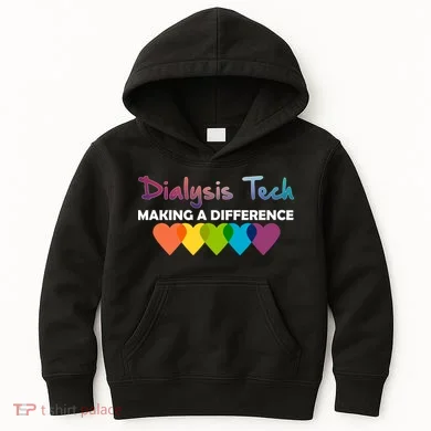 Dialysis Tech Making A Difference Kids Hoodie