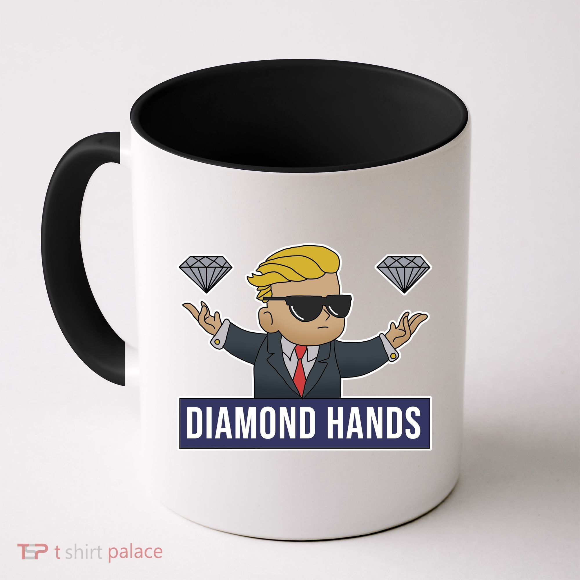 Diamond Hands Funny Stock Meme Coffee Mug