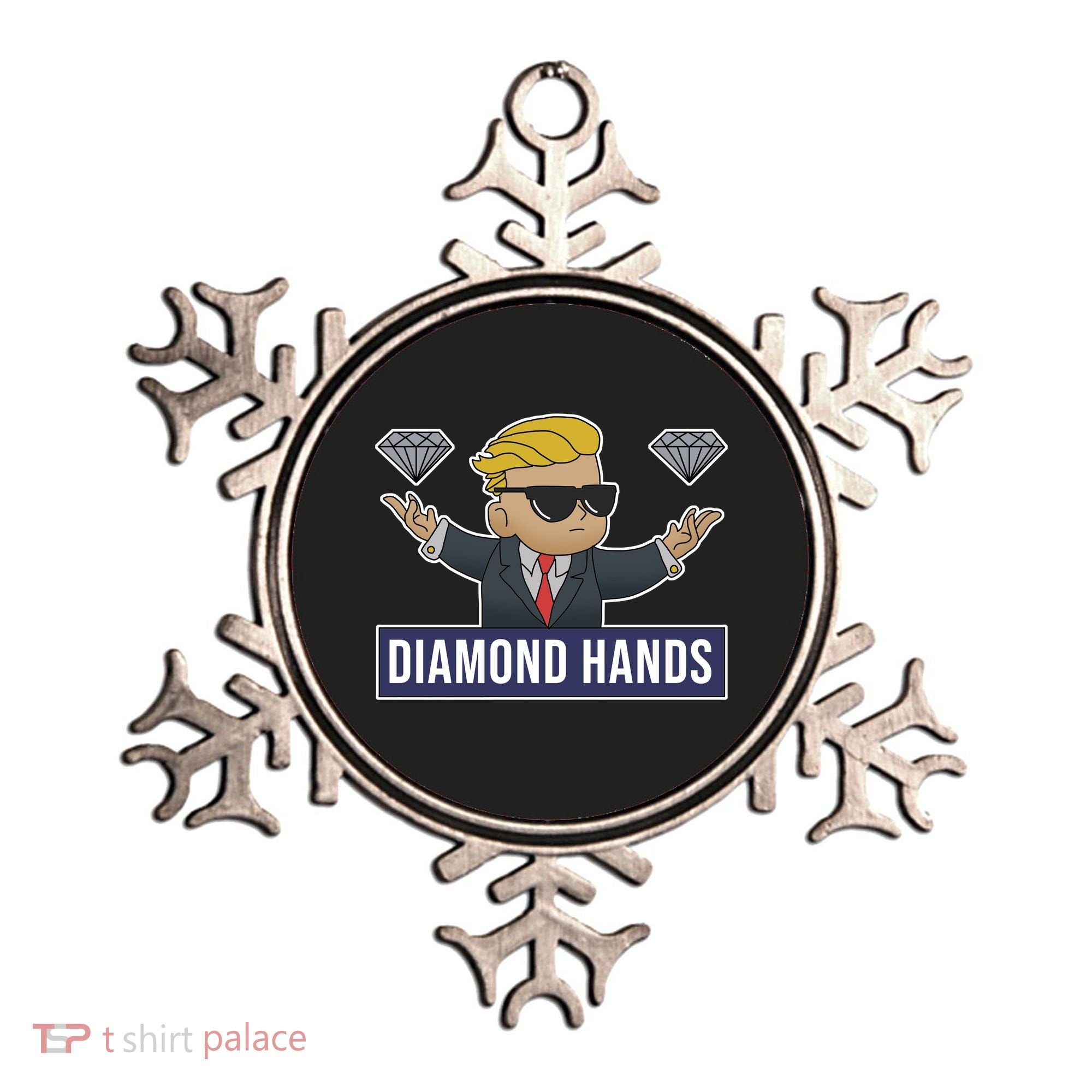 Diamond Hands Funny Stock Meme Ornament
