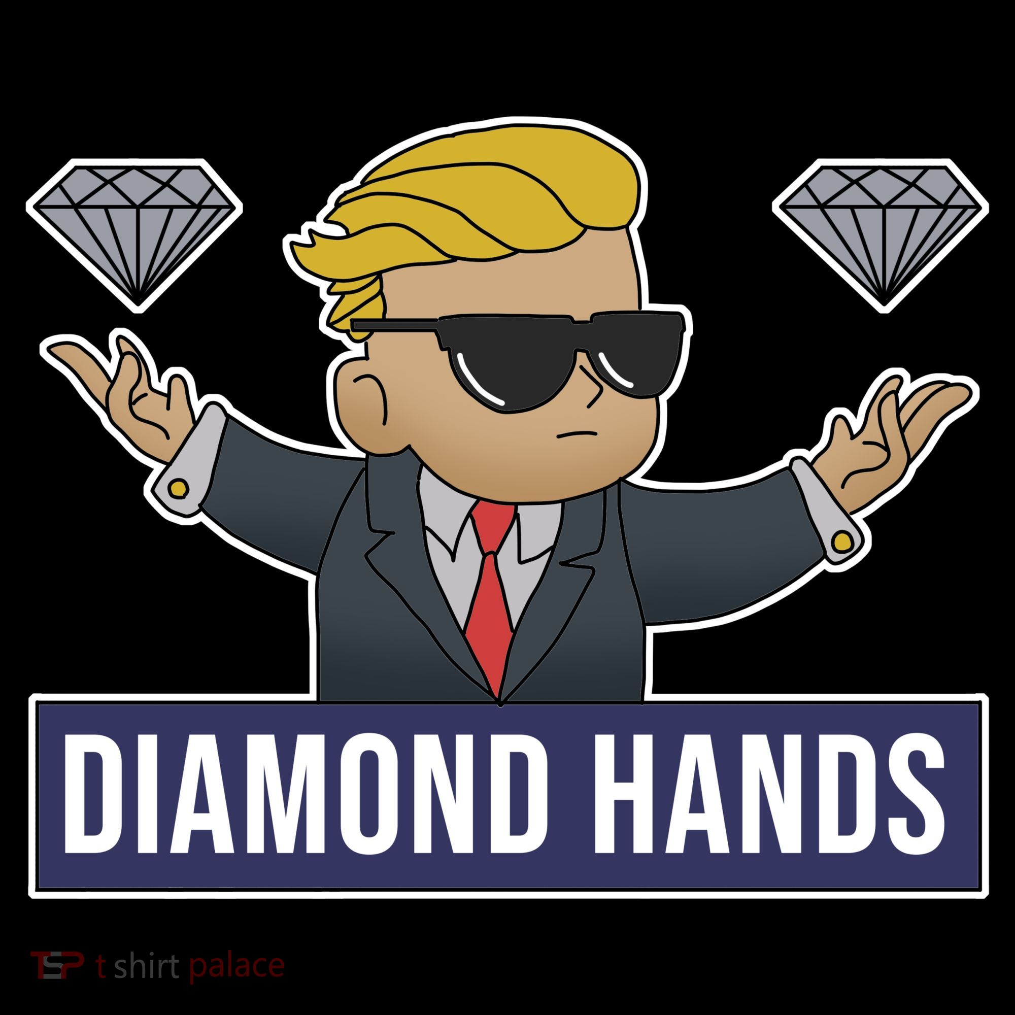 Diamond Hands Funny Stock Meme Ornament