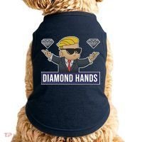 Diamond Hands Funny Stock Meme Doggie Tank thumb 0