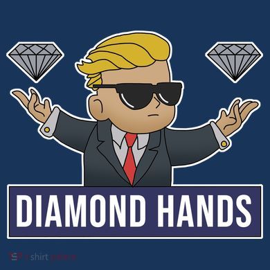 Diamond Hands Funny Stock Meme Infant Fleece One Piece