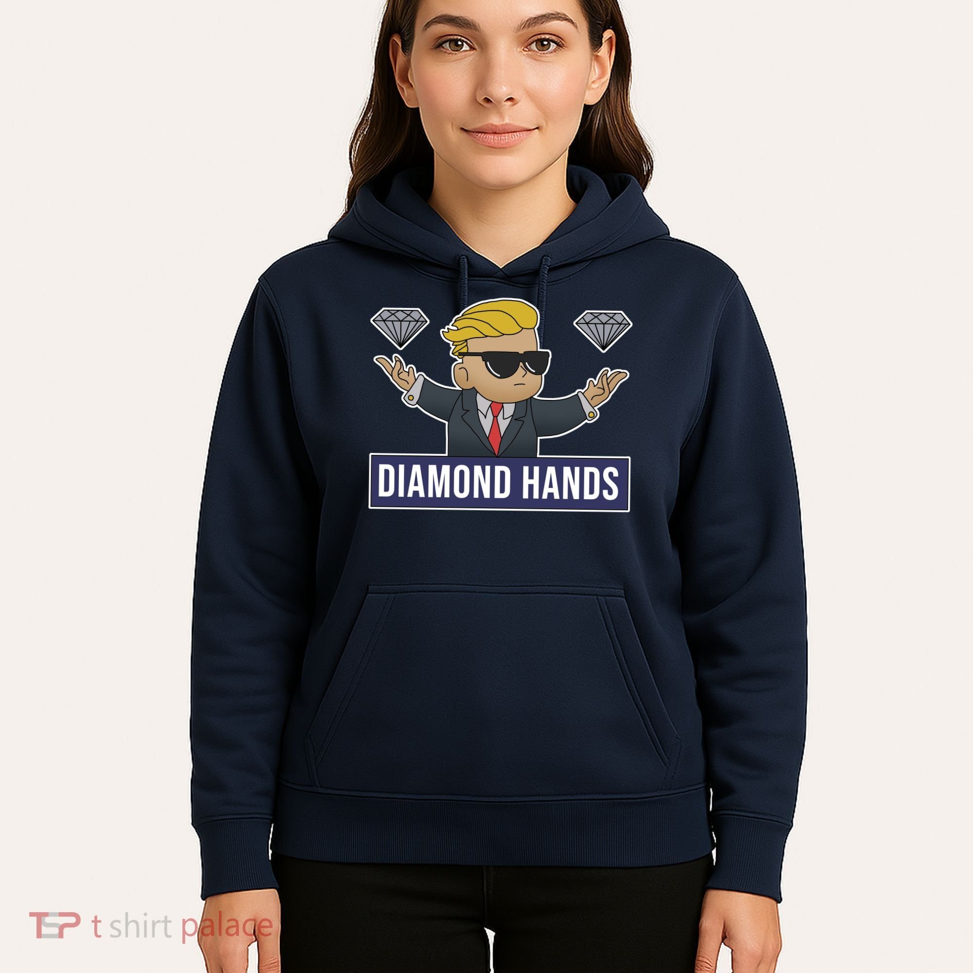 Diamond Hands Funny Stock Meme Hoodie