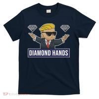 Diamond Hands Funny Stock Meme T-Shirt thumb 0
