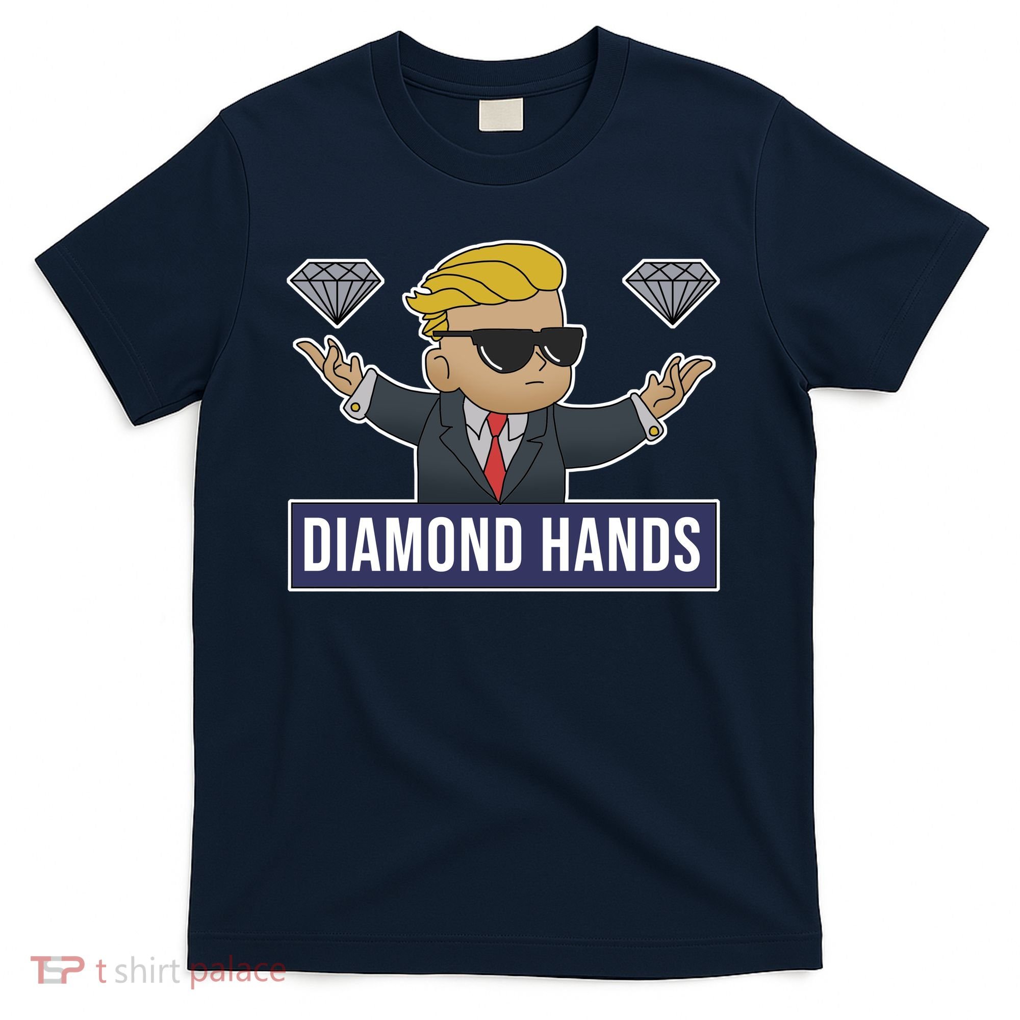 Diamond Hands Funny Stock Meme T-Shirt