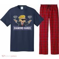 Diamond Hands Funny Stock Meme Pajama Set thumb 0